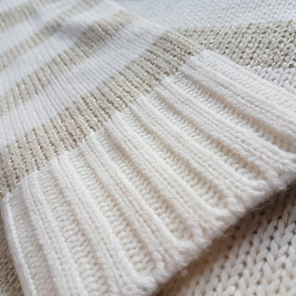 BNWT Bongo sweater, cream & beige & gold - Picture 3 of 6